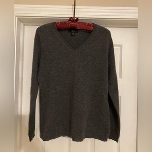 Gray cashmere sweater
